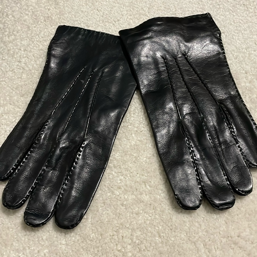 New men’s leather gloves. Lined. Size 10.5